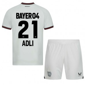 Bayer Leverkusen Amine Adli #21 Bortaställ Barn 2023-24 Kortärmad (+ Korta byxor)